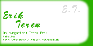 erik terem business card
